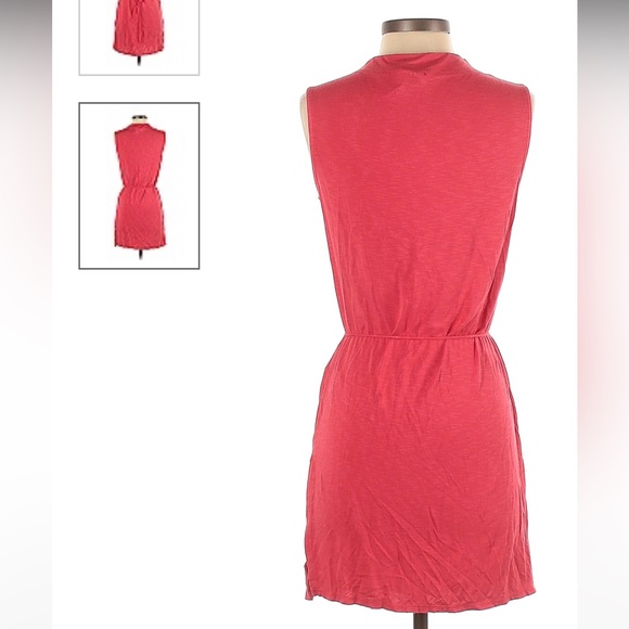 🌸 NWT Anthropology Dolan Left Coast Red Tie Dress - Picture 2 of 5